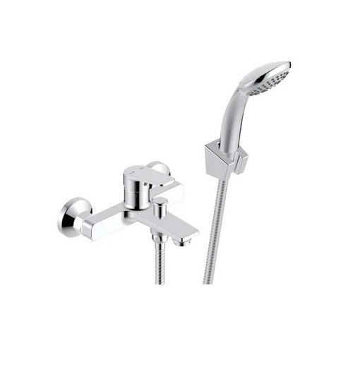 Bateria wannowa KFA Luna chrom z zestawem prysznicowym